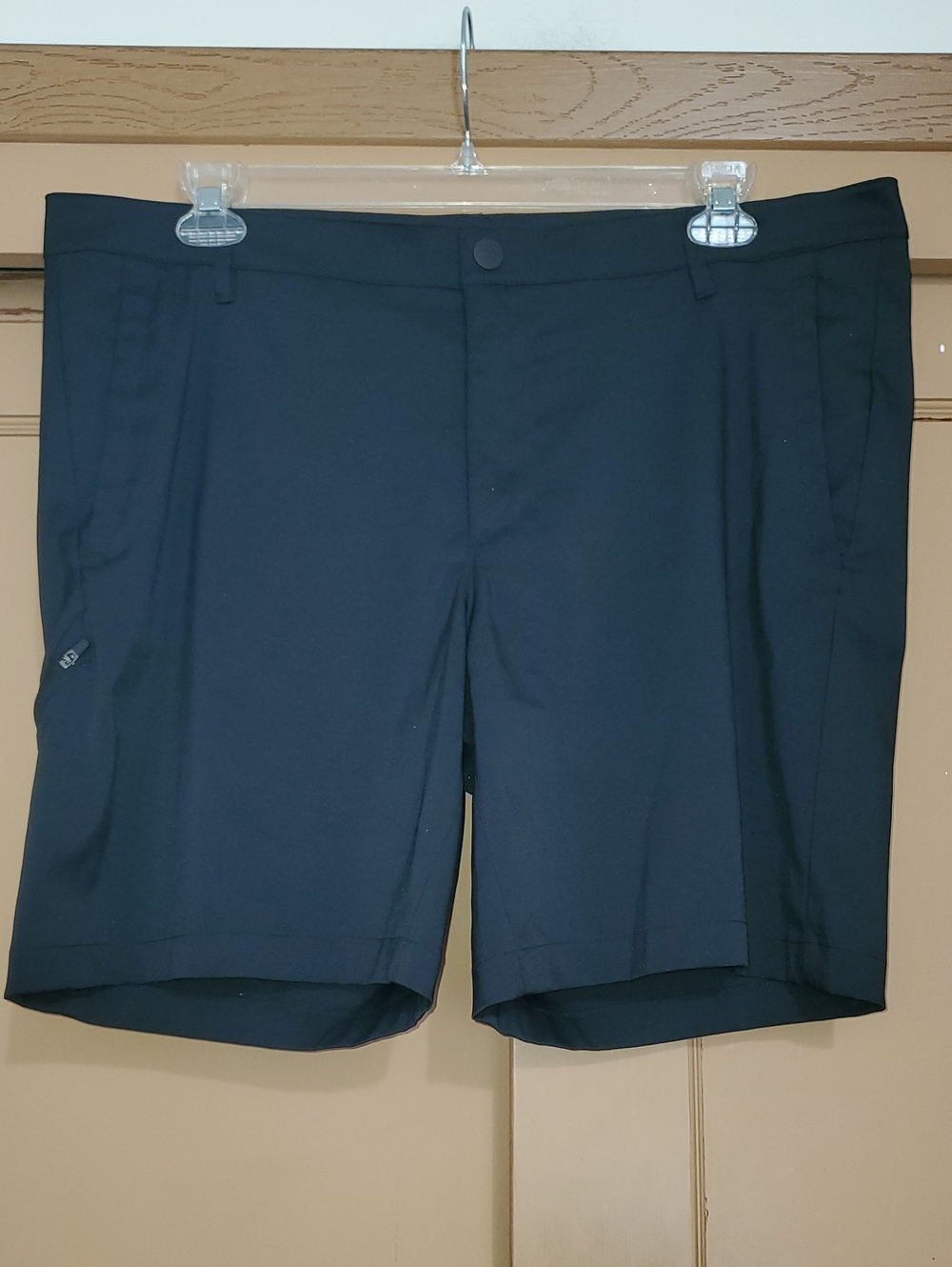 all in motion Navy Flat-Front Performance Shorts